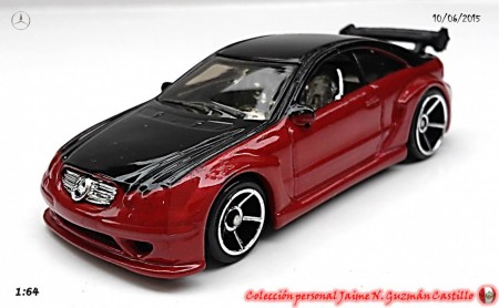 Mercedes - Benz CLK DTM AMG. 1/64. Hot Wheels. Metalic Burgundy